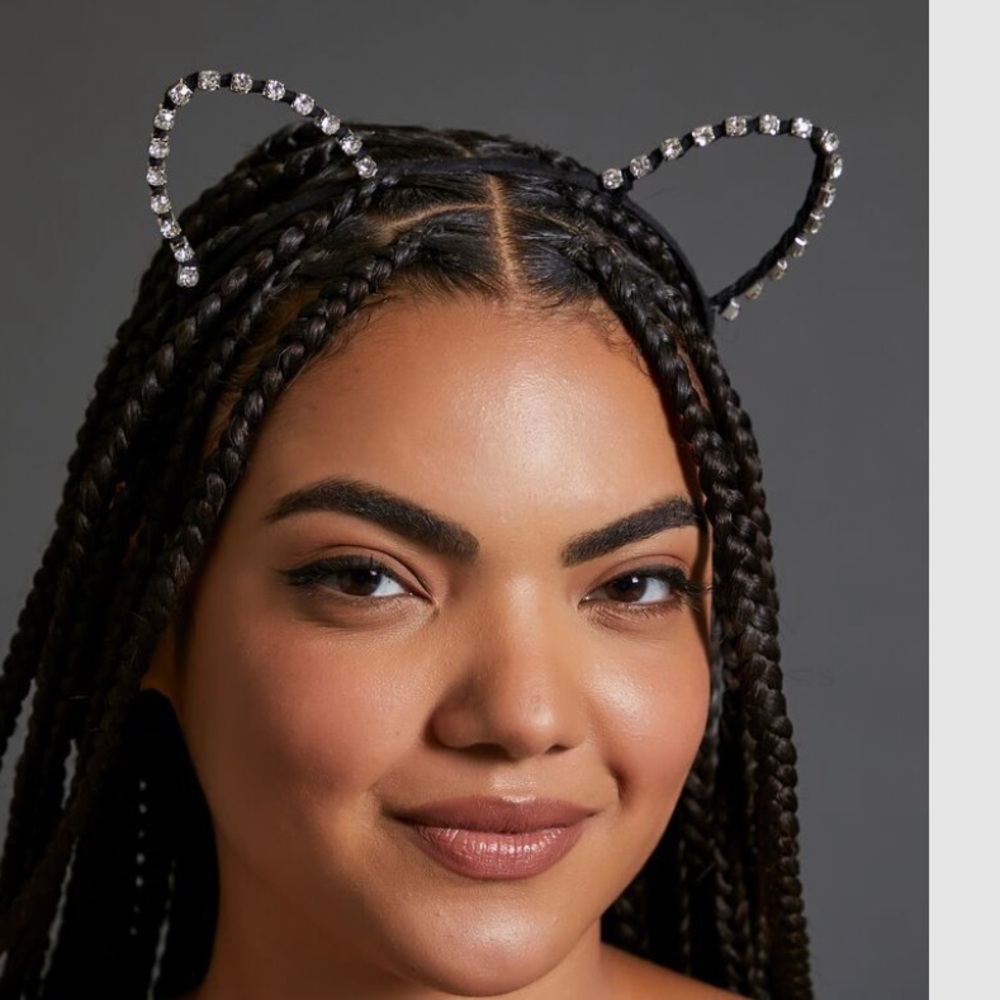 Rhinestone Cat Ear Costume Headband
